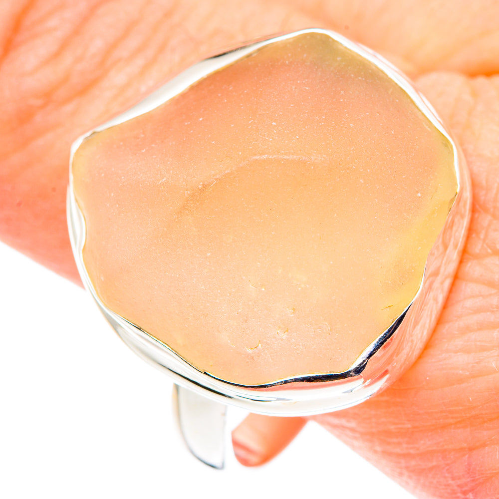 Libyan Glass Rings handcrafted by Ana Silver Co - RING89021