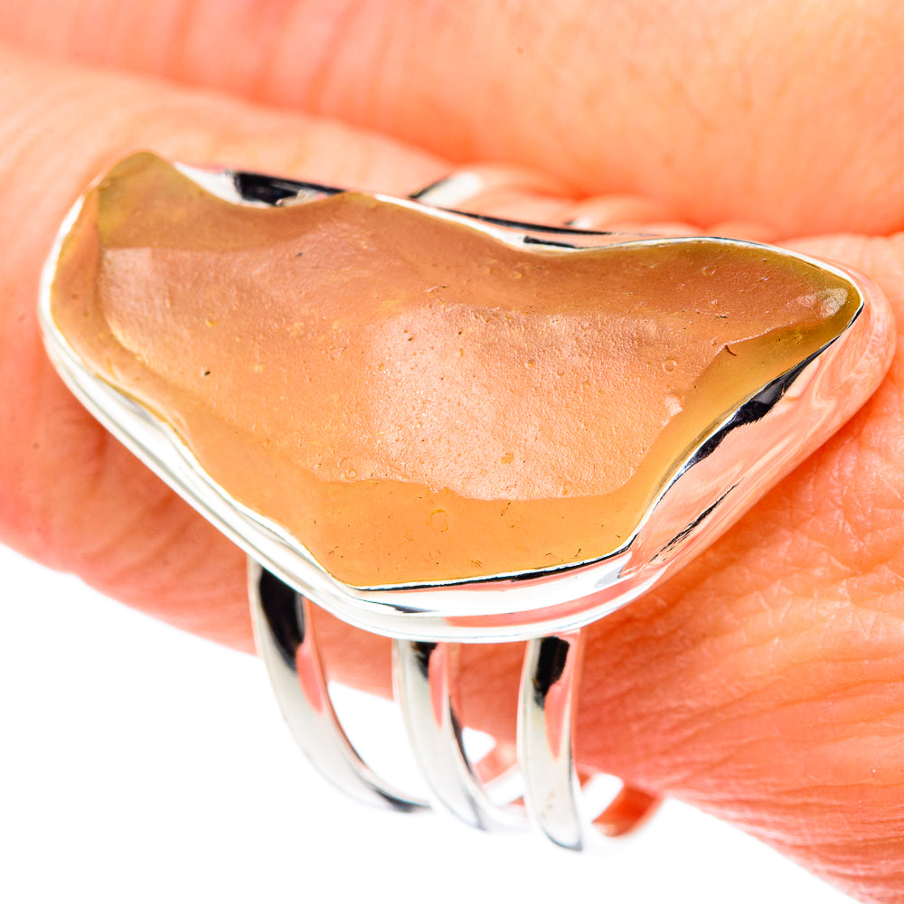 Libyan Glass Rings handcrafted by Ana Silver Co - RING89022