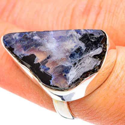 Rainbow Moonstone Rings handcrafted by Ana Silver Co - RING89030