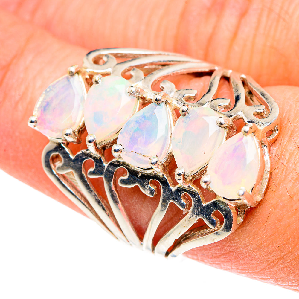 Ethiopian Opal Rings handcrafted by Ana Silver Co - RING89035