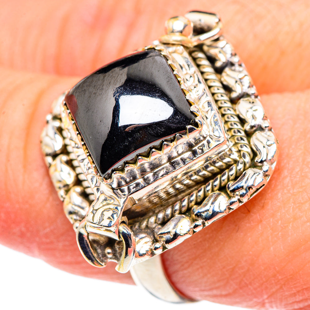 Hematite Rings handcrafted by Ana Silver Co - RING89036