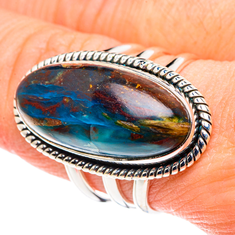 Peruvian Opal Rings handcrafted by Ana Silver Co - RING89040