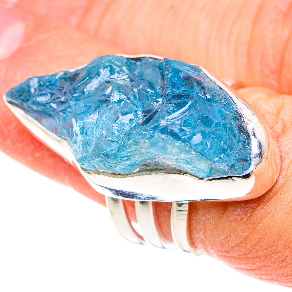 Aquamarine Rings handcrafted by Ana Silver Co - RING89041