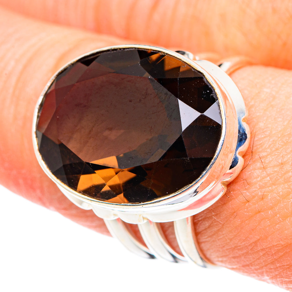 Smoky Quartz Rings handcrafted by Ana Silver Co - RING89045