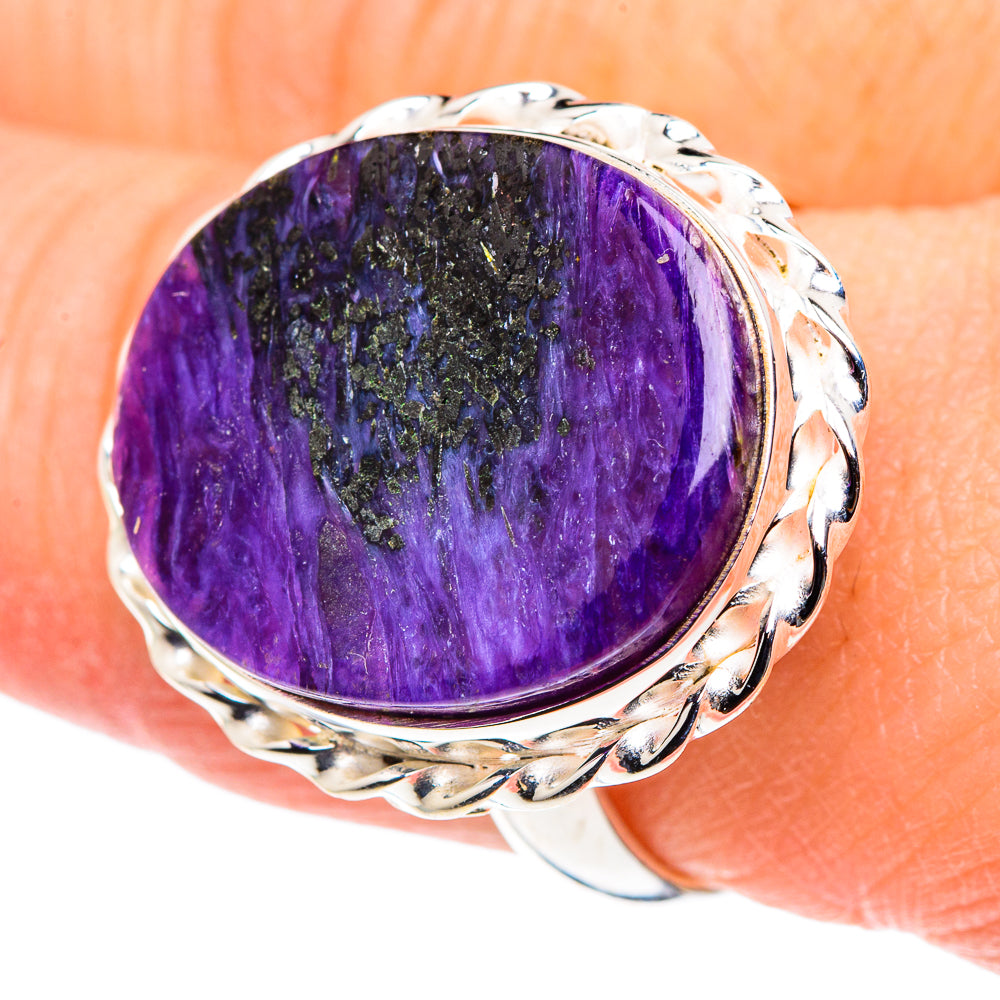 Charoite Rings handcrafted by Ana Silver Co - RING89049