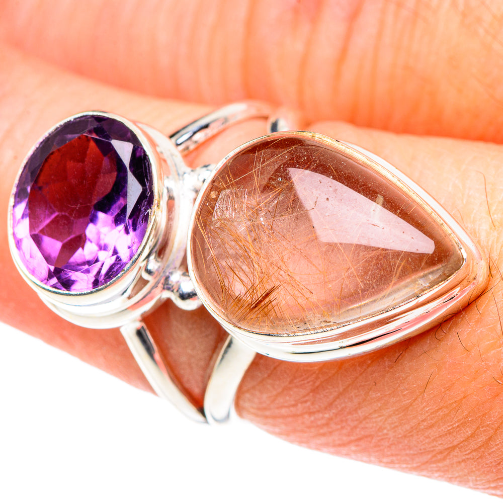Rutilated Quartz Rings handcrafted by Ana Silver Co - RING89054