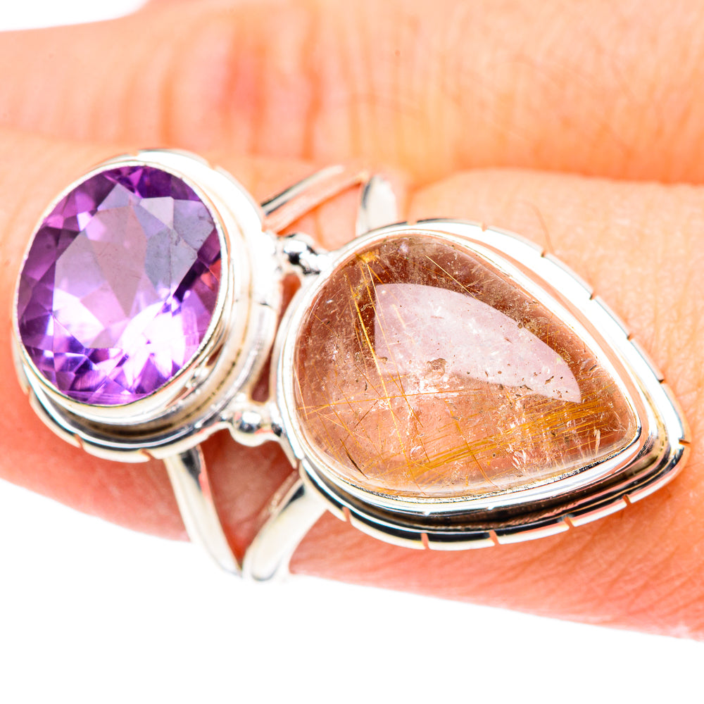 Rutilated Quartz Rings handcrafted by Ana Silver Co - RING89055