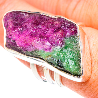 Ruby Zoisite Rings handcrafted by Ana Silver Co - RING89058