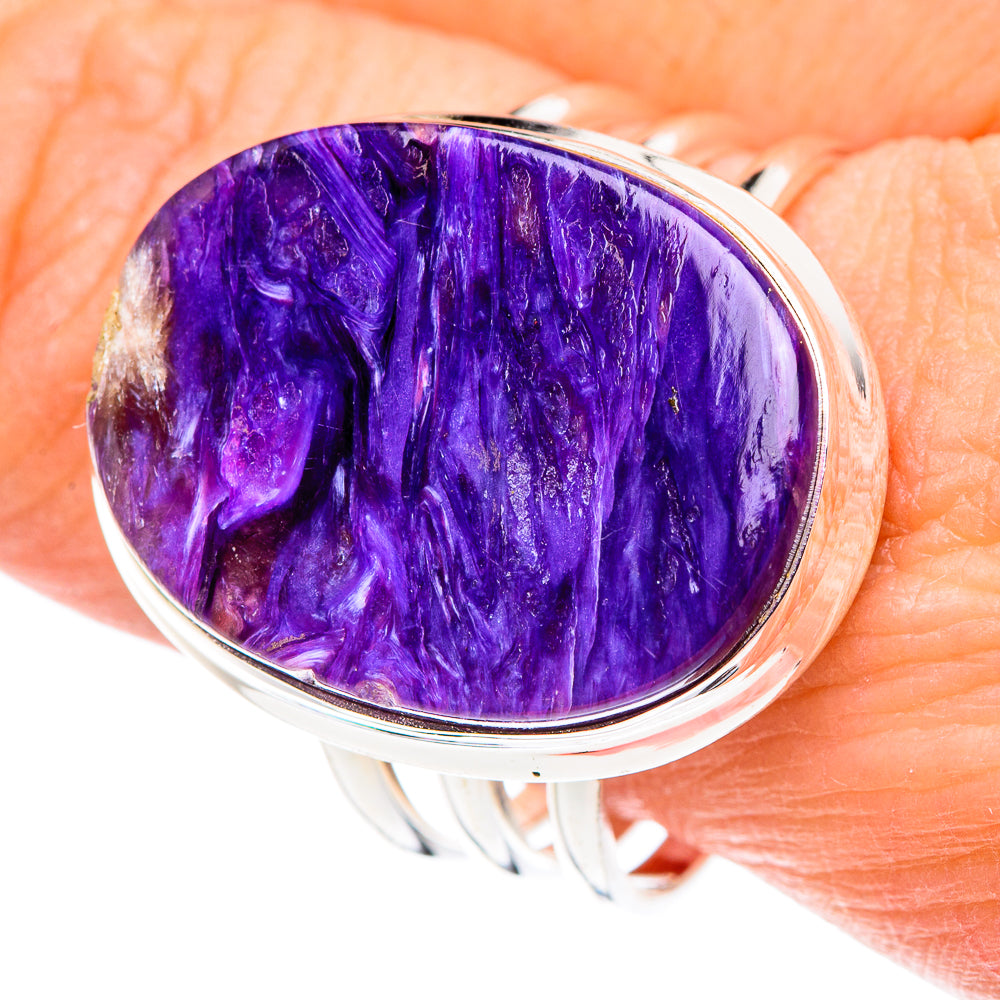 Charoite Rings handcrafted by Ana Silver Co - RING89060
