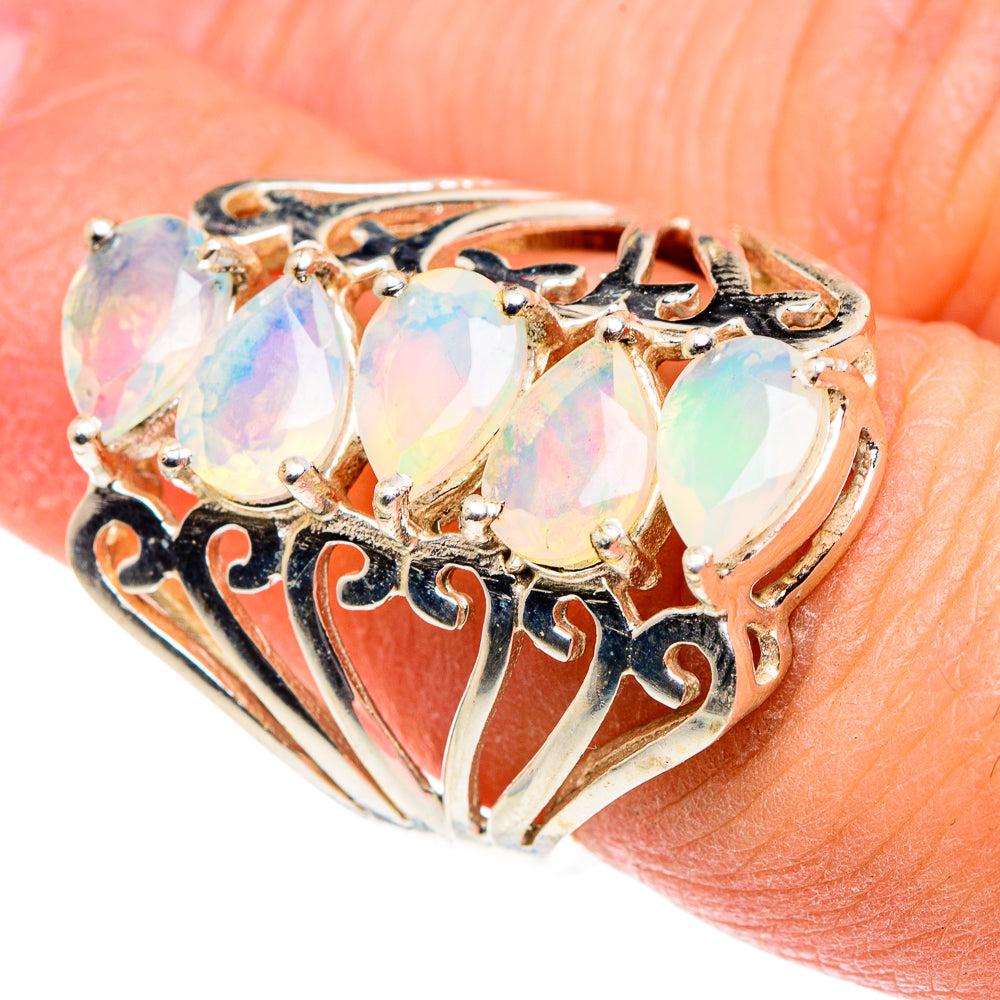 Ethiopian Opal Rings handcrafted by Ana Silver Co - RING89062