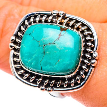 Tibetan Turquoise Rings handcrafted by Ana Silver Co - RING89065