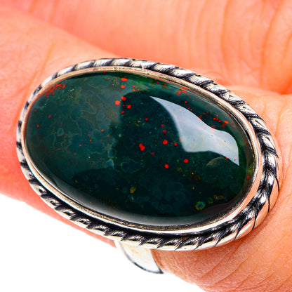 Bloodstone Rings handcrafted by Ana Silver Co - RING89073
