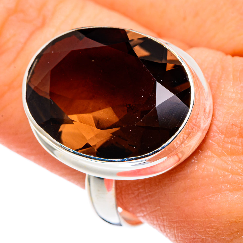 Smoky Quartz Rings handcrafted by Ana Silver Co - RING89076
