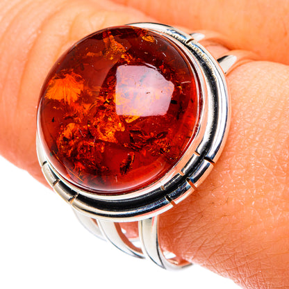 Baltic Amber Rings handcrafted by Ana Silver Co - RING89079