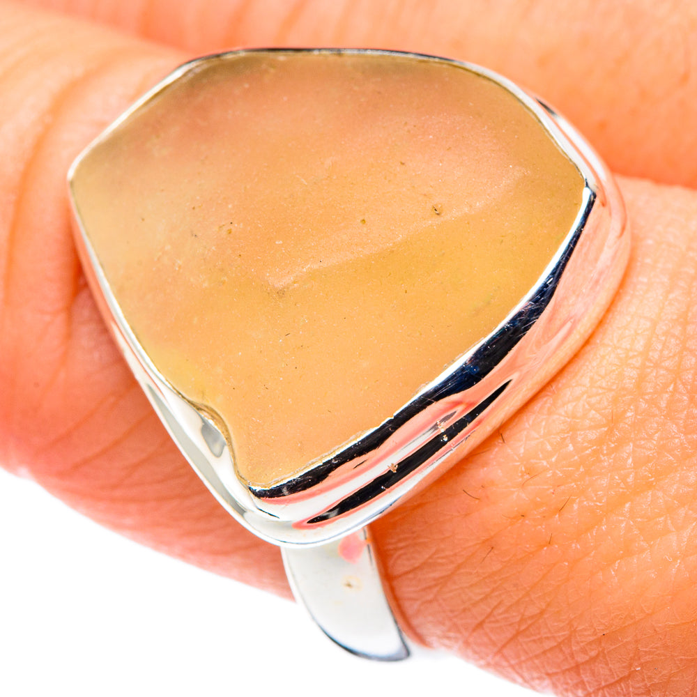 Libyan Glass Rings handcrafted by Ana Silver Co - RING89081