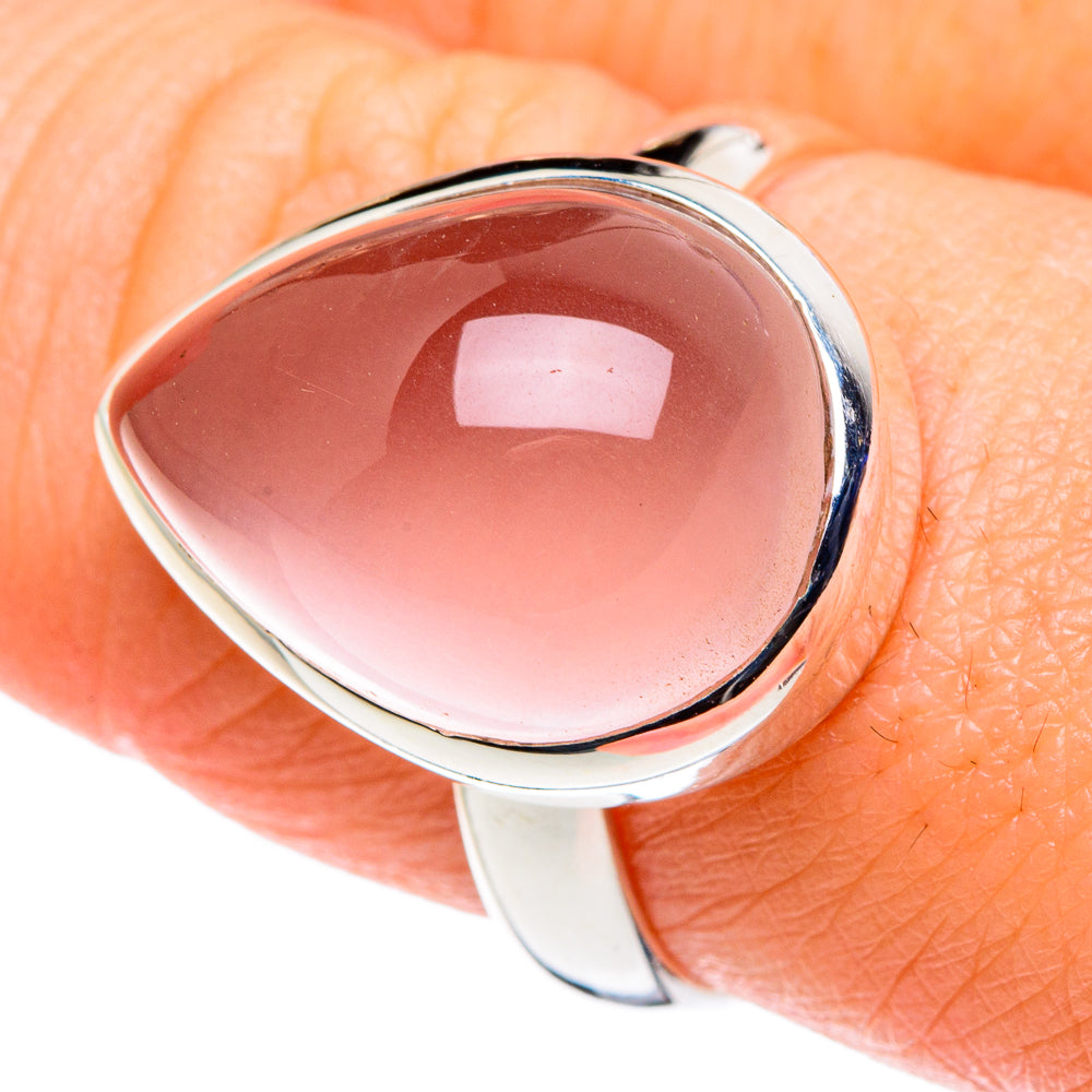 Rose Quartz Rings handcrafted by Ana Silver Co - RING89083