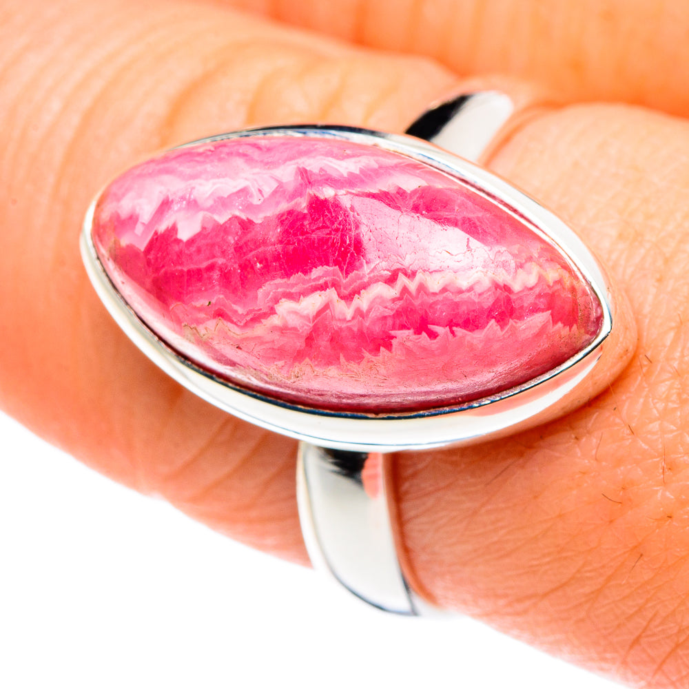 Rhodochrosite Rings handcrafted by Ana Silver Co - RING89085