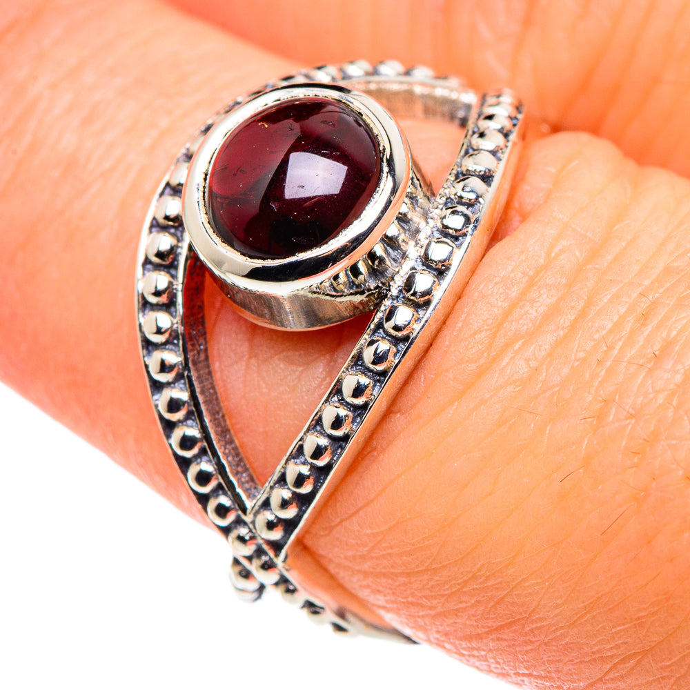 Garnet Rings handcrafted by Ana Silver Co - RING89086
