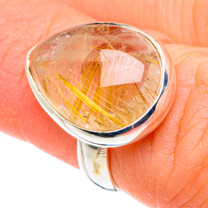 Rutilated Quartz Rings handcrafted by Ana Silver Co - RING89091