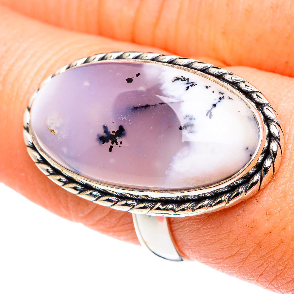 Dendritic Opal Rings handcrafted by Ana Silver Co - RING89094
