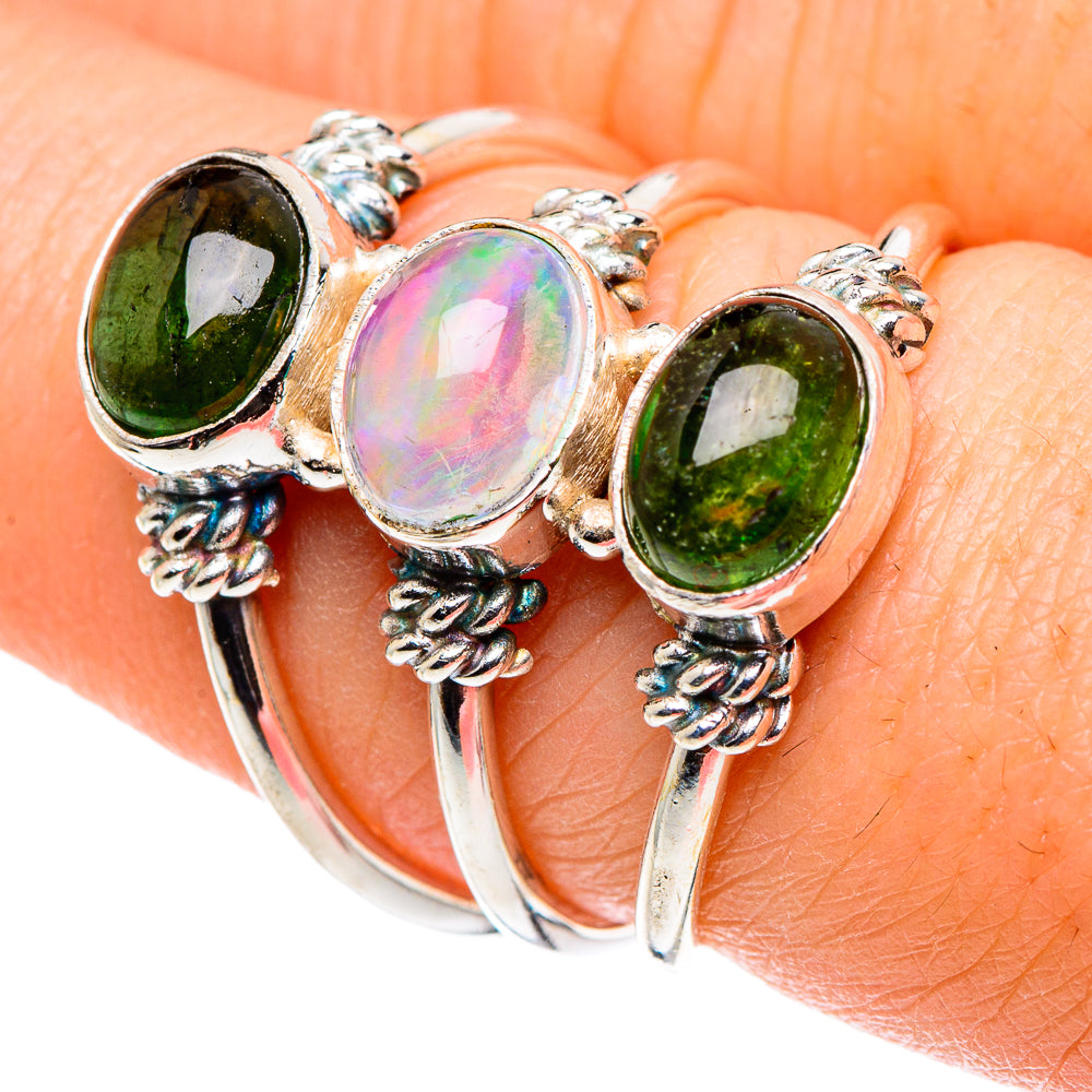 Ethiopian Opal Rings handcrafted by Ana Silver Co - RING89098
