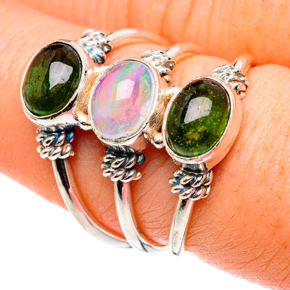 Ethiopian Opal Rings handcrafted by Ana Silver Co - RING89098