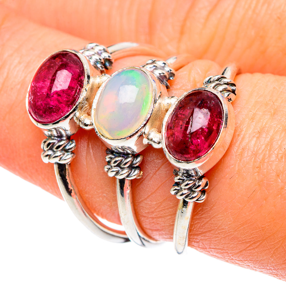 Ethiopian Opal Rings handcrafted by Ana Silver Co - RING89100