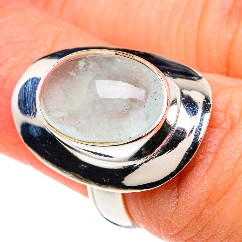 Aqua Chalcedony Rings handcrafted by Ana Silver Co - RING89103