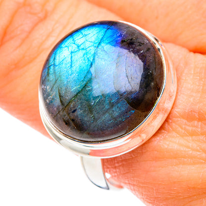 Labradorite Rings handcrafted by Ana Silver Co - RING89104