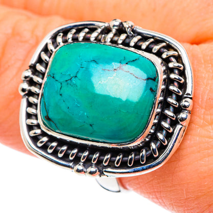 Tibetan Turquoise Rings handcrafted by Ana Silver Co - RING89111