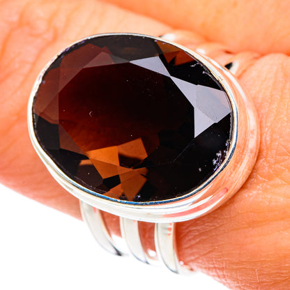 Smoky Quartz Rings handcrafted by Ana Silver Co - RING89114