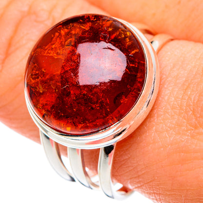 Baltic Amber Rings handcrafted by Ana Silver Co - RING89116