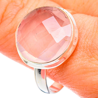 Rose Quartz Rings handcrafted by Ana Silver Co - RING89122