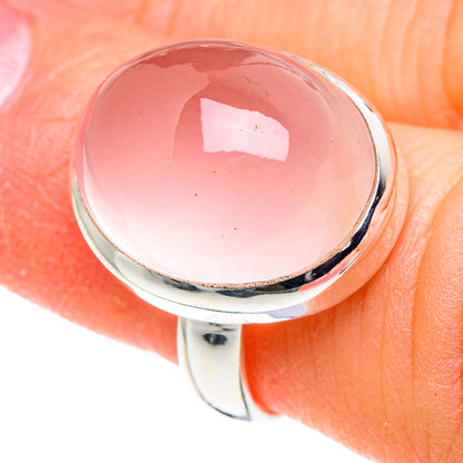 Rose Quartz Rings handcrafted by Ana Silver Co - RING89123
