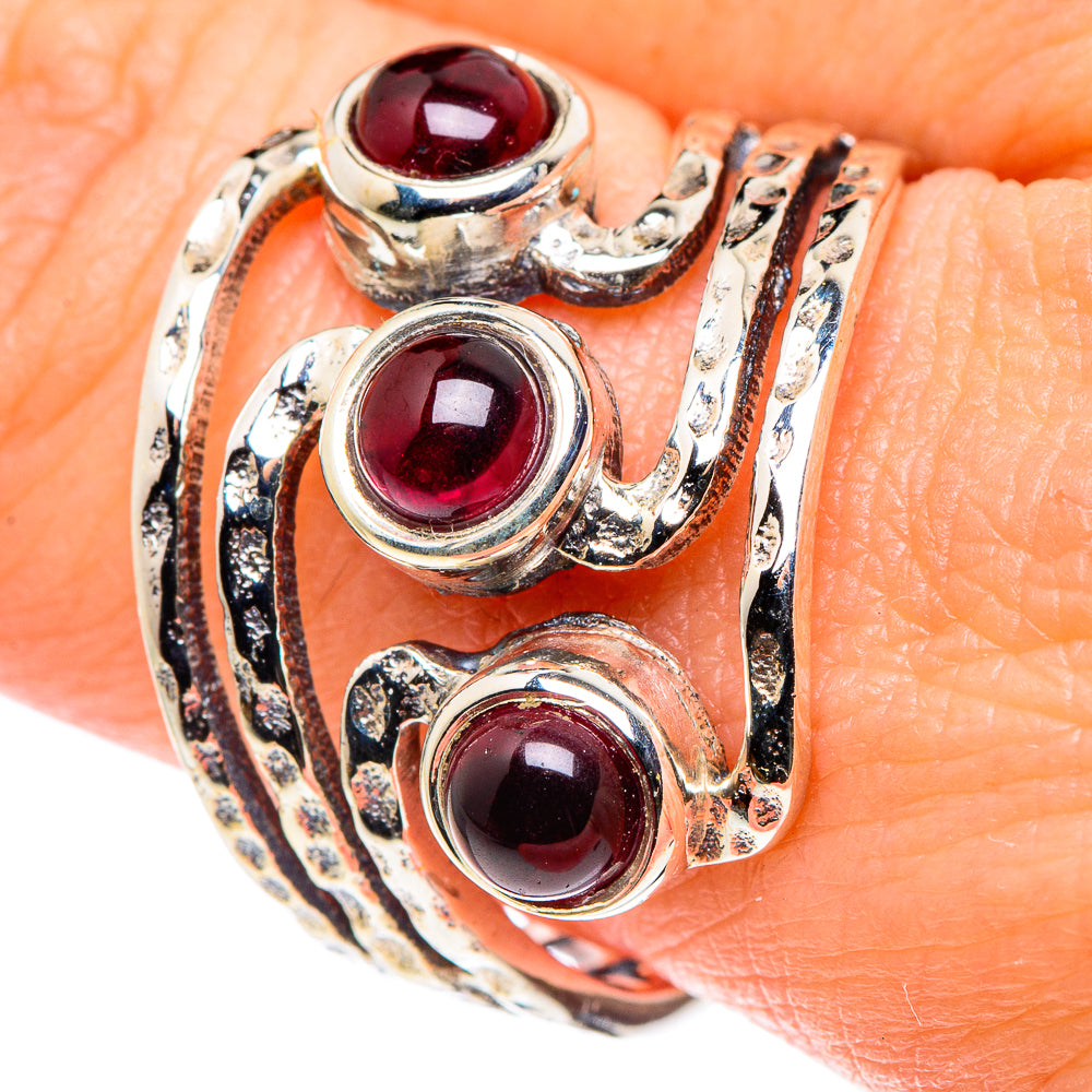 Garnet Rings handcrafted by Ana Silver Co - RING89124