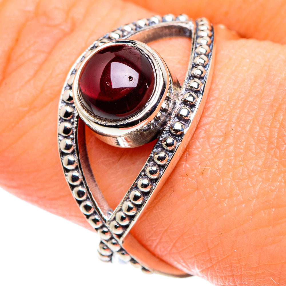 Garnet Rings handcrafted by Ana Silver Co - RING89125