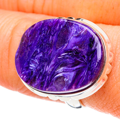 Charoite Rings handcrafted by Ana Silver Co - RING89126