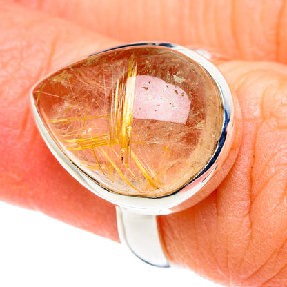 Rutilated Quartz Rings handcrafted by Ana Silver Co - RING89128