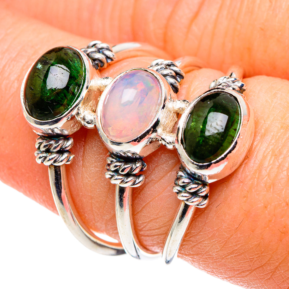 Ethiopian Opal Rings handcrafted by Ana Silver Co - RING89134