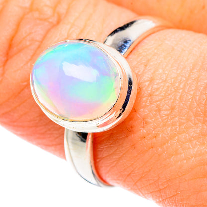 Ethiopian Opal Rings handcrafted by Ana Silver Co - RING89135