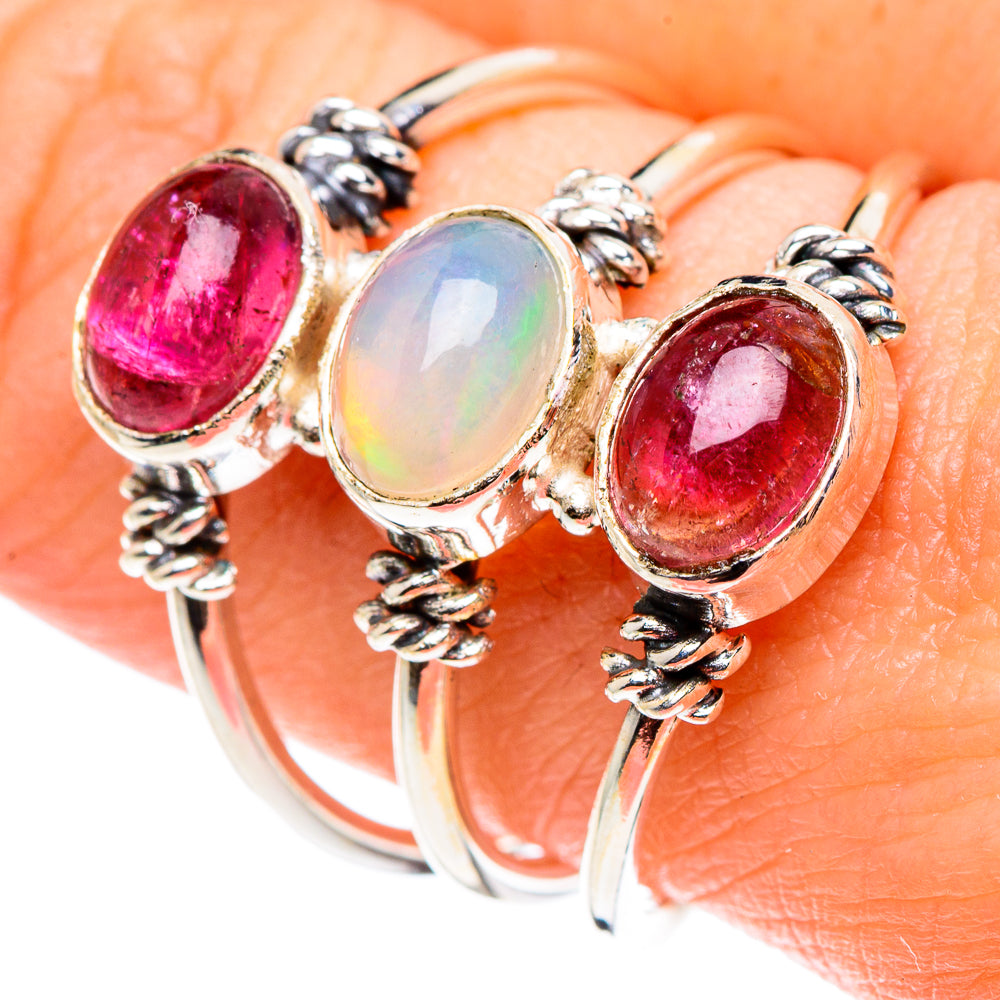 Ethiopian Opal Rings handcrafted by Ana Silver Co - RING89136
