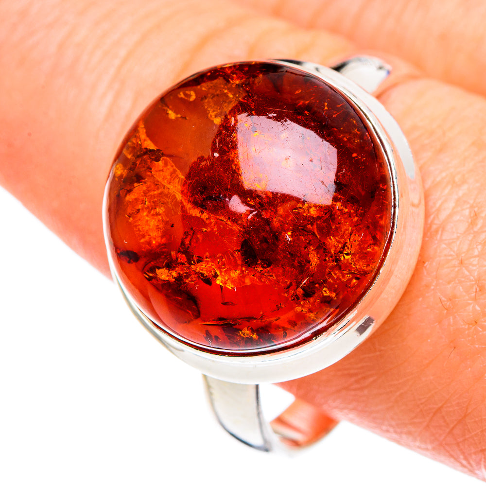 Baltic Amber Rings handcrafted by Ana Silver Co - RING89151