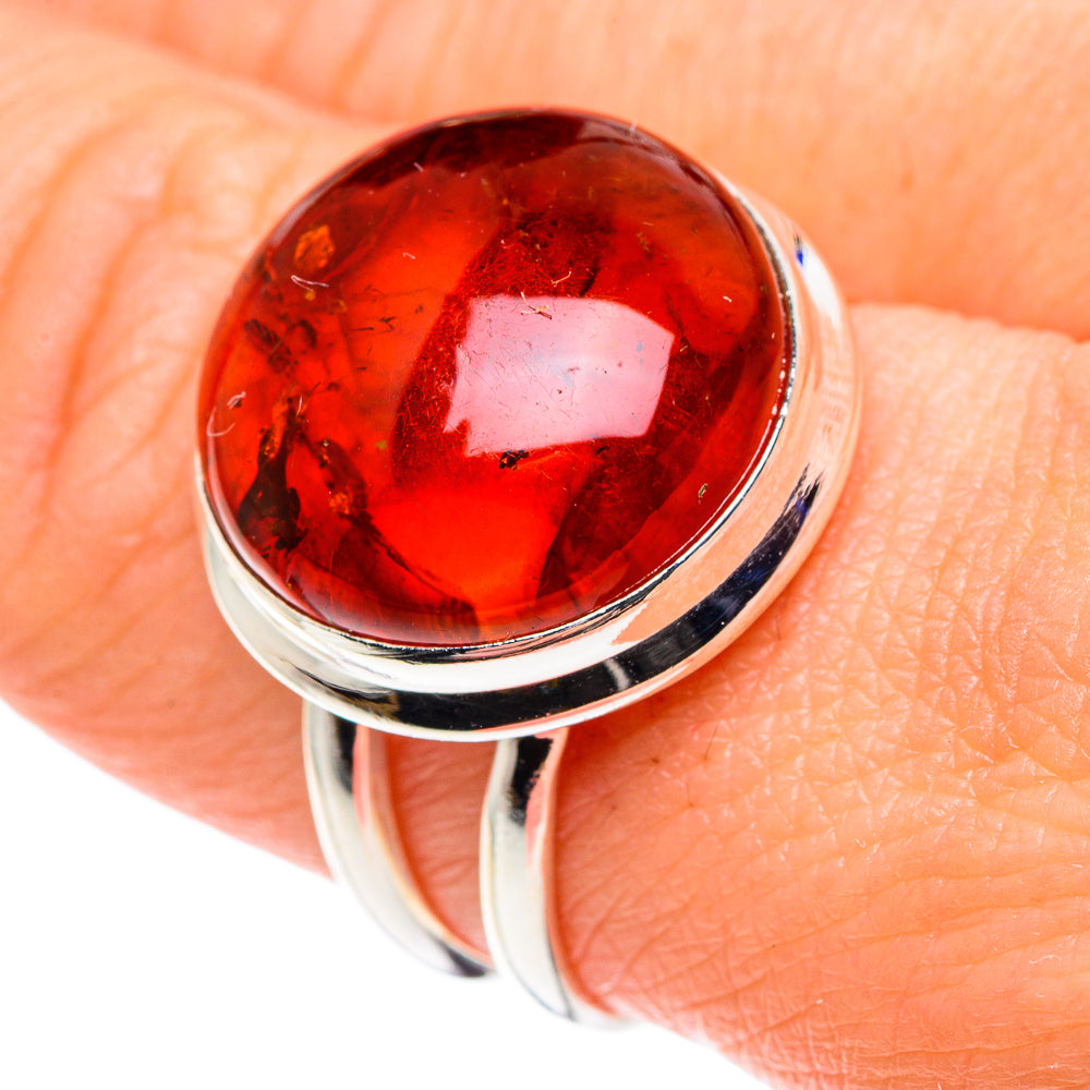 Baltic Amber Rings handcrafted by Ana Silver Co - RING89152