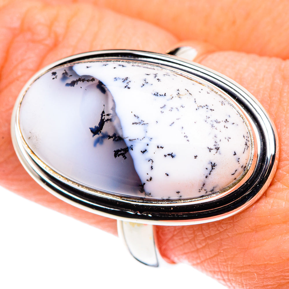 Dendritic Opal Rings handcrafted by Ana Silver Co - RING89164
