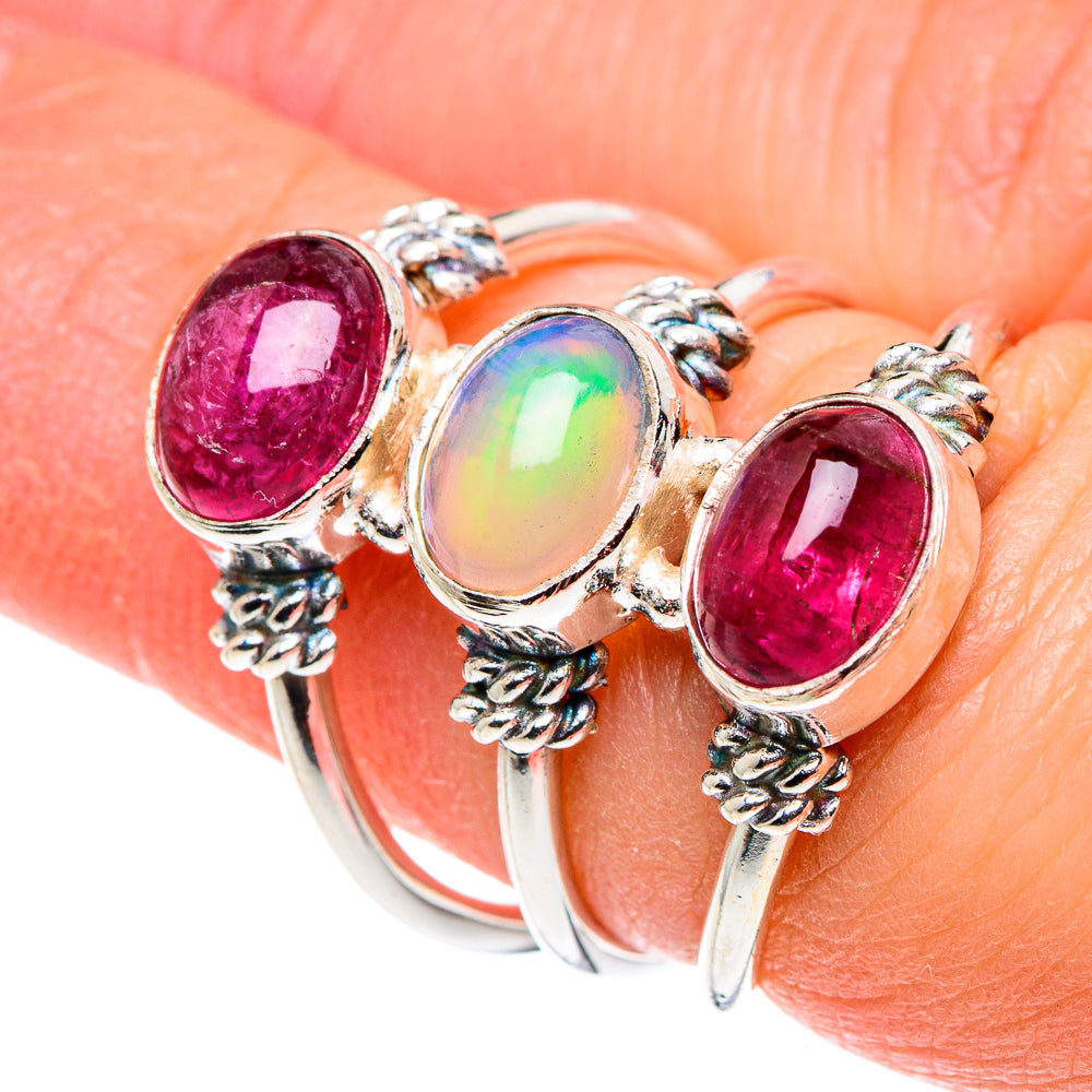Ethiopian Opal Rings handcrafted by Ana Silver Co - RING89166