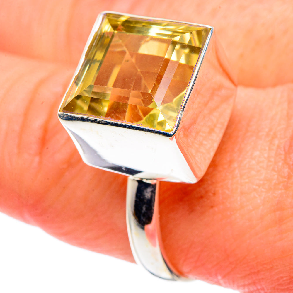 Lemon Quartz Rings handcrafted by Ana Silver Co - RING89170