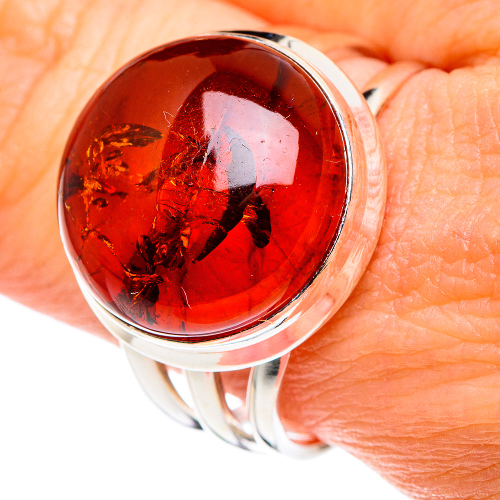 Baltic Amber Rings handcrafted by Ana Silver Co - RING89182