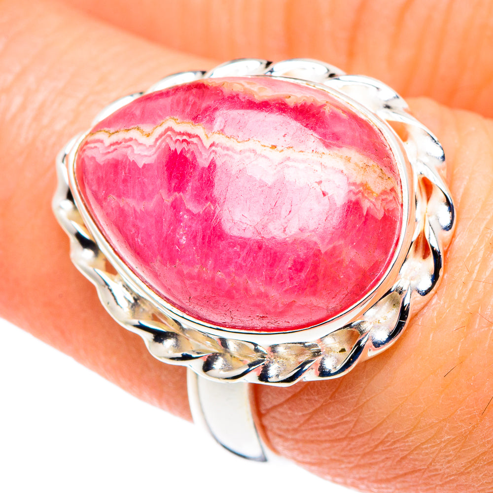 Rhodochrosite Rings handcrafted by Ana Silver Co - RING89186