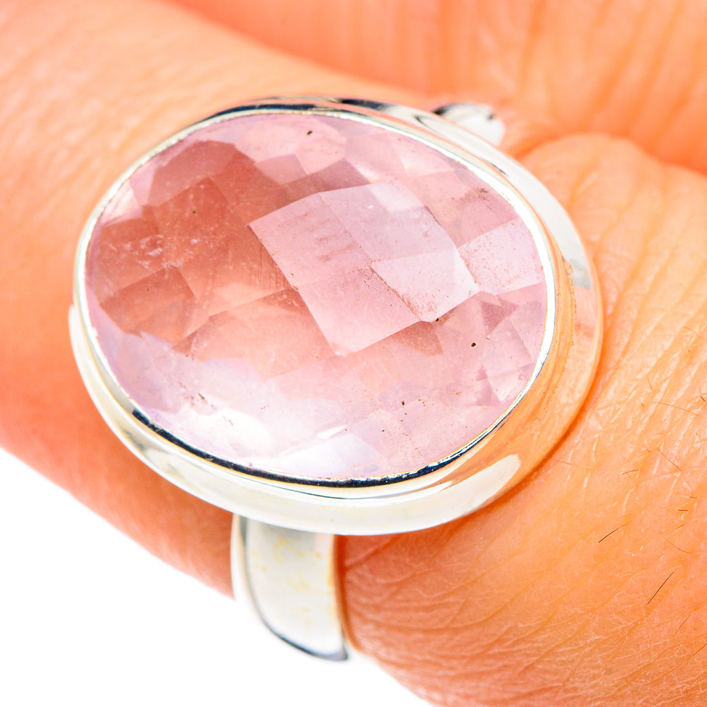 Rose Quartz Rings handcrafted by Ana Silver Co - RING89188