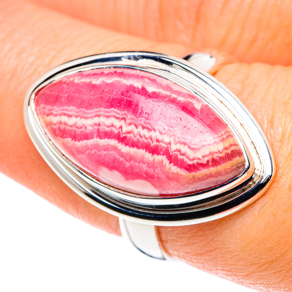 Rhodochrosite Rings handcrafted by Ana Silver Co - RING89189